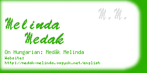 melinda medak business card